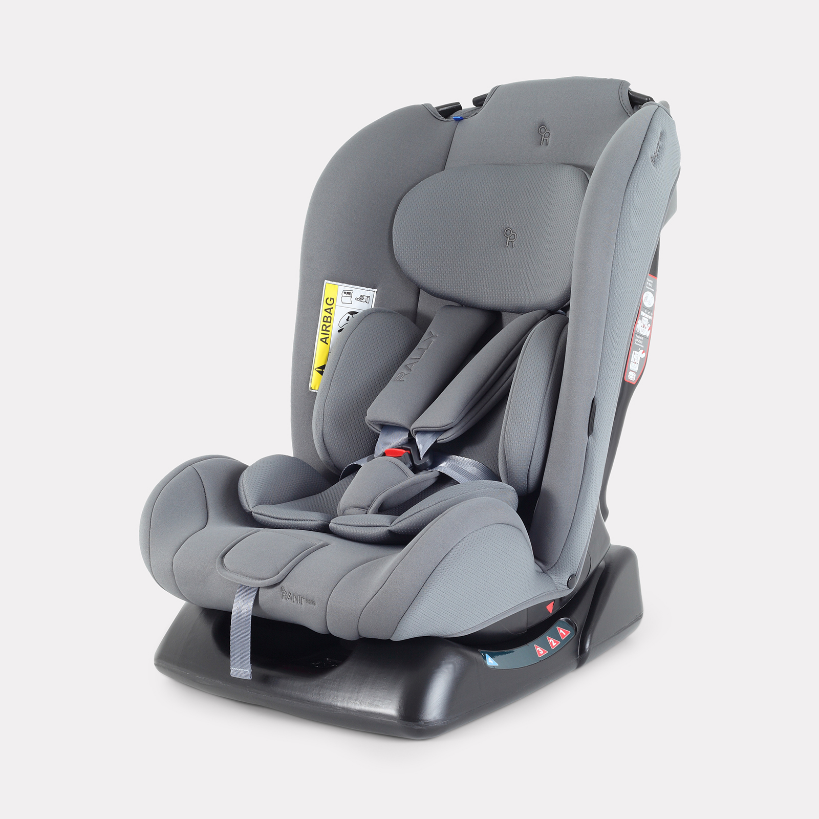 Автокресло Rant Basic Rally Next 0+/1/2 (0-25 кг) серый - фото 1
