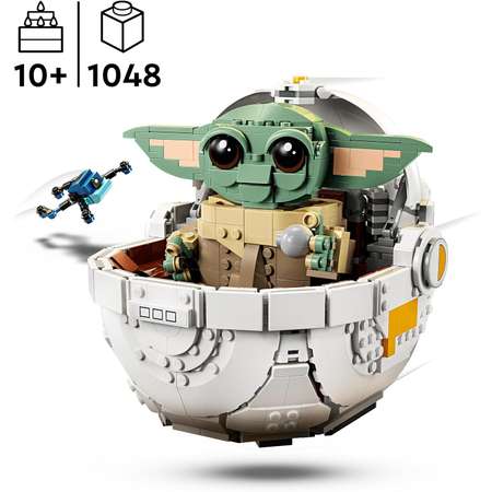 Конструктор LEGO Star Wars Грогу в летающей коляске блочный