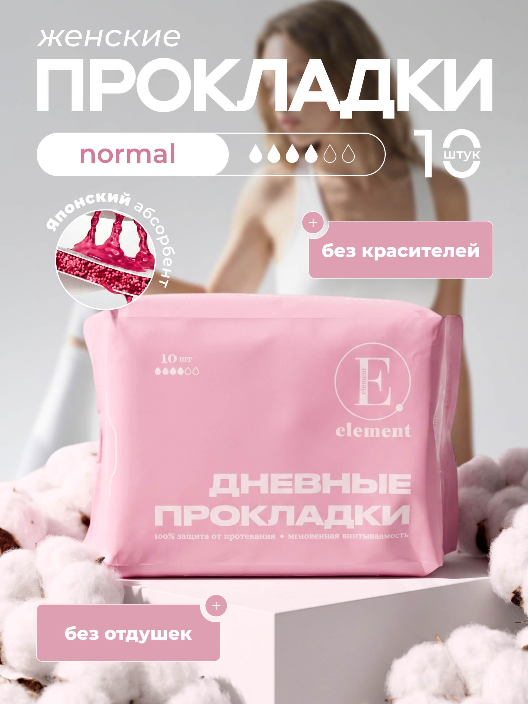 Прокладки ELEMENT Классические для критических дней - фото 1