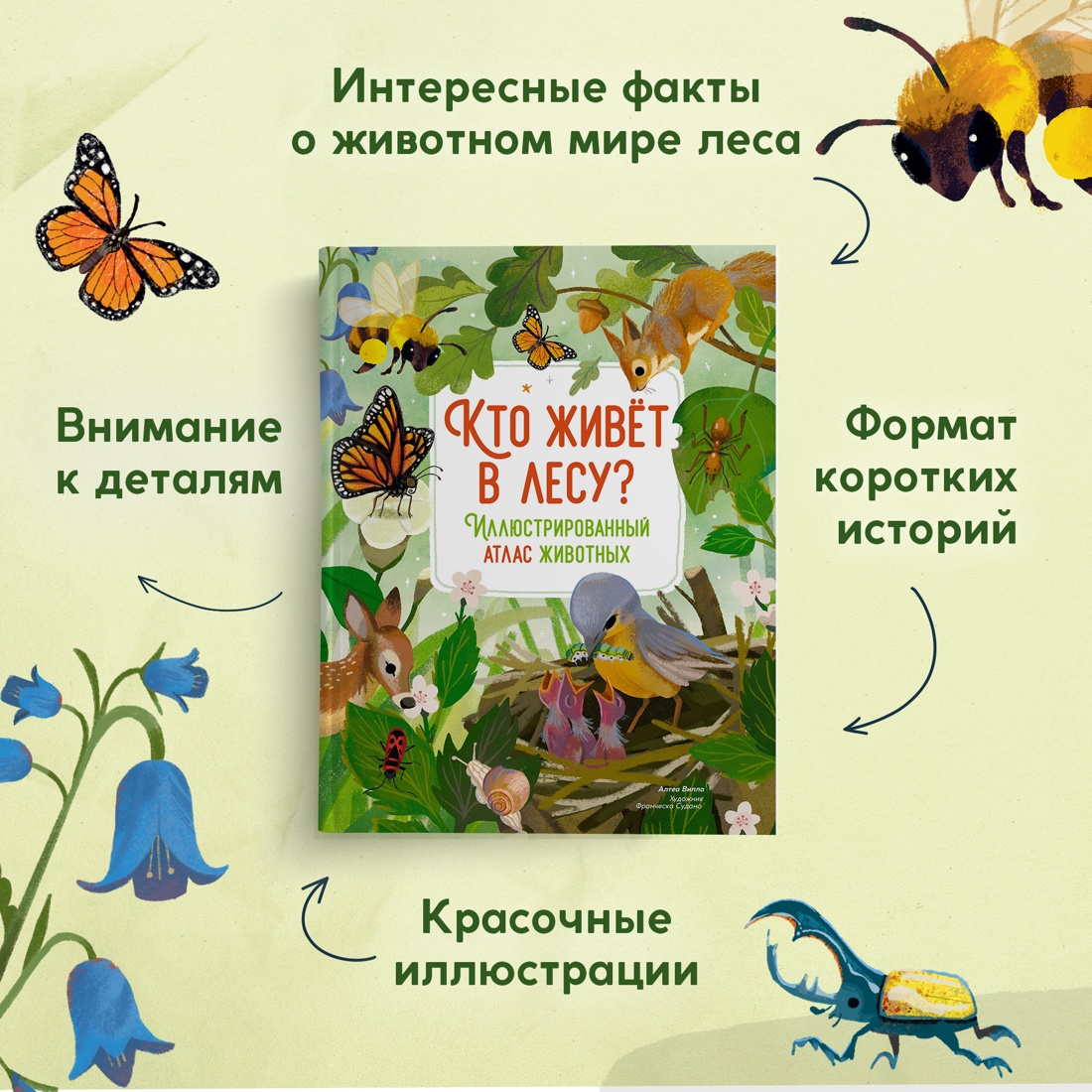 Книга Махаон Кто живёт в лесу Иллюстрированный атлас животных - фото 3