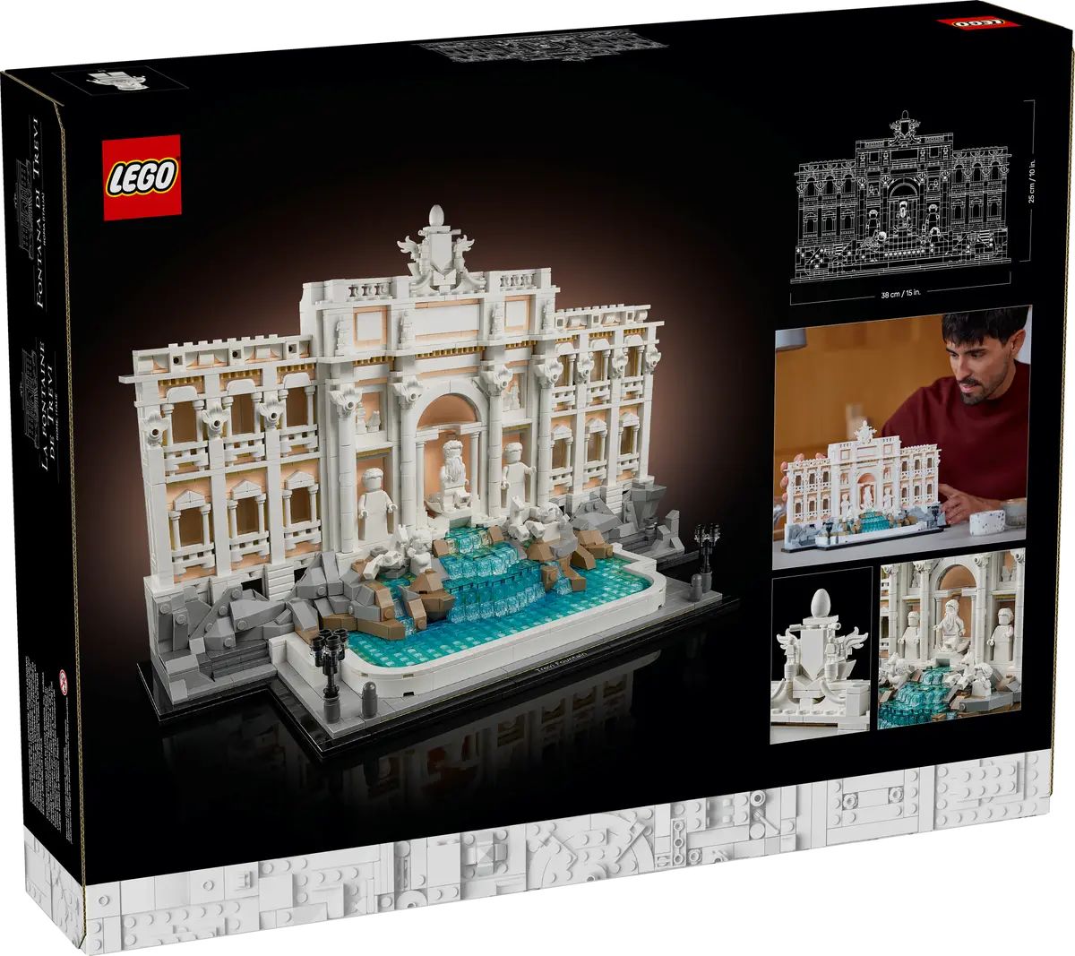 Конструктор LEGO Architecture Фонтан Треви 1880 дет. - фото 7