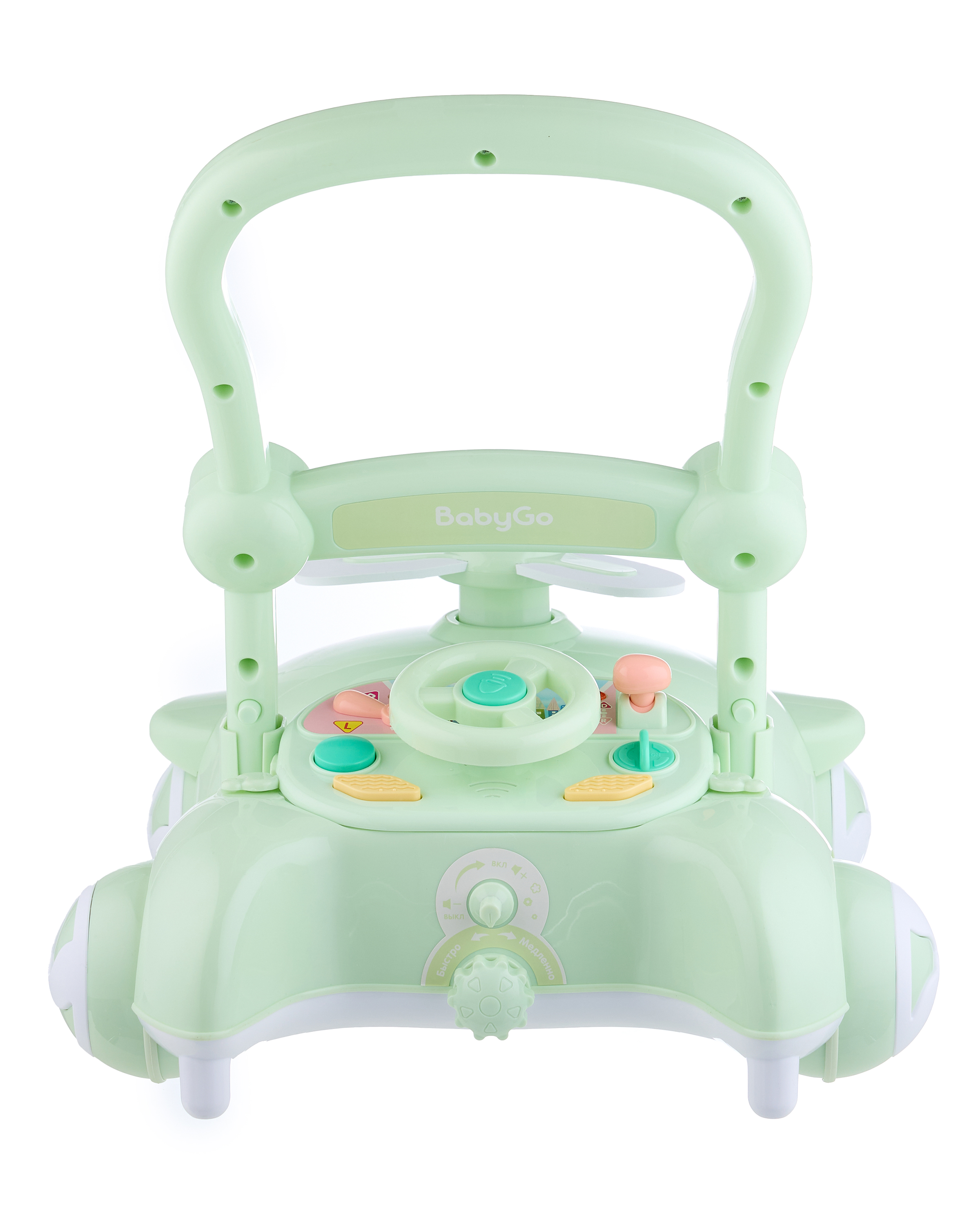 Каталка BabyGo вертолет зеленый - фото 11