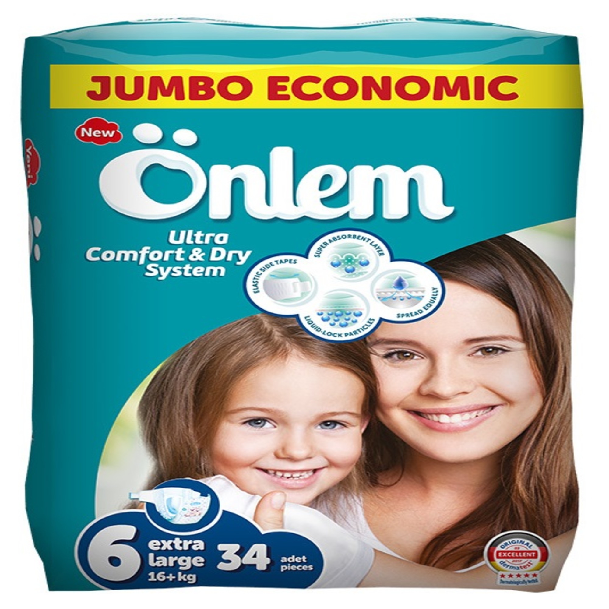 Подгузники Onlem Ultra Comfort 6 34 шт. - фото 1