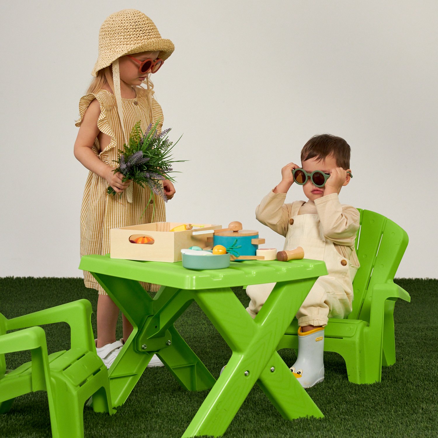 Комплект мебели UNIX Kids Garden Green - фото 14