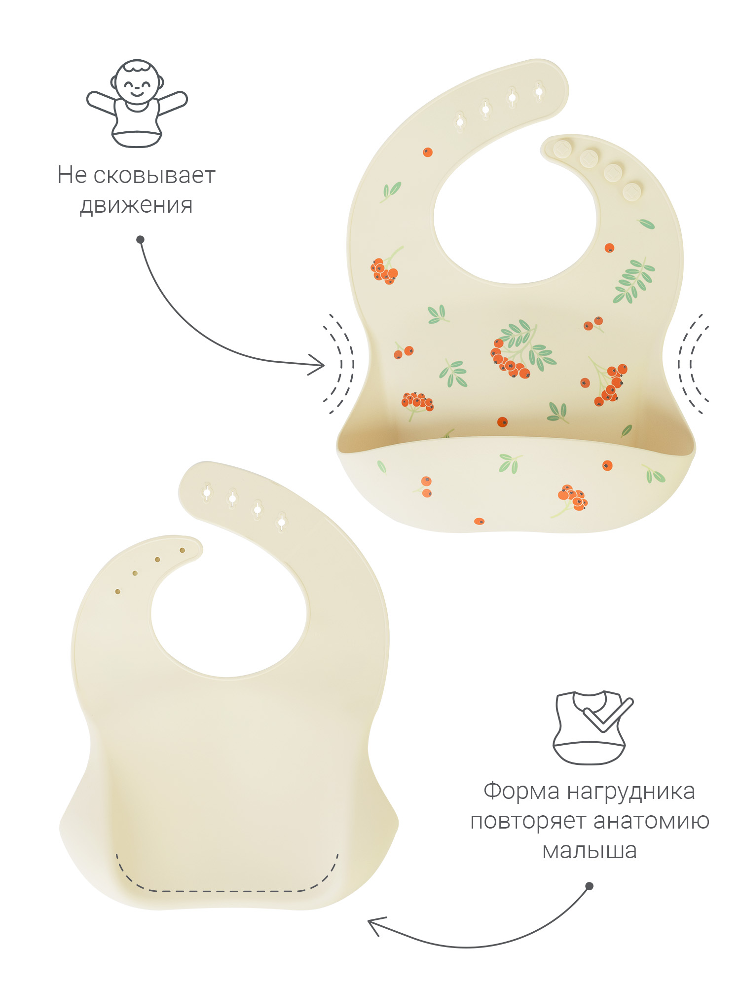 Нагрудник edda силикон 1 шт. - фото 4