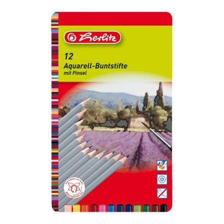 Карандаши акварельные Herlitz 12 шт.
