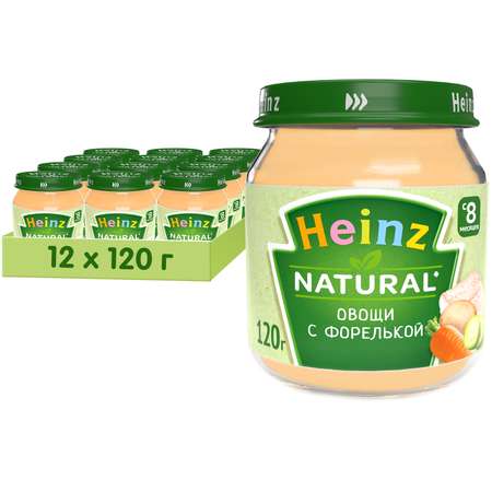 Пюре Heinz овощи с форелькой 120г 8месяцев