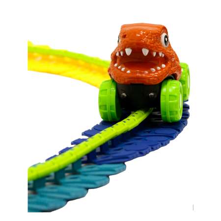 Трек SHARKTOYS 145 деталей, свет и звук гибкий
