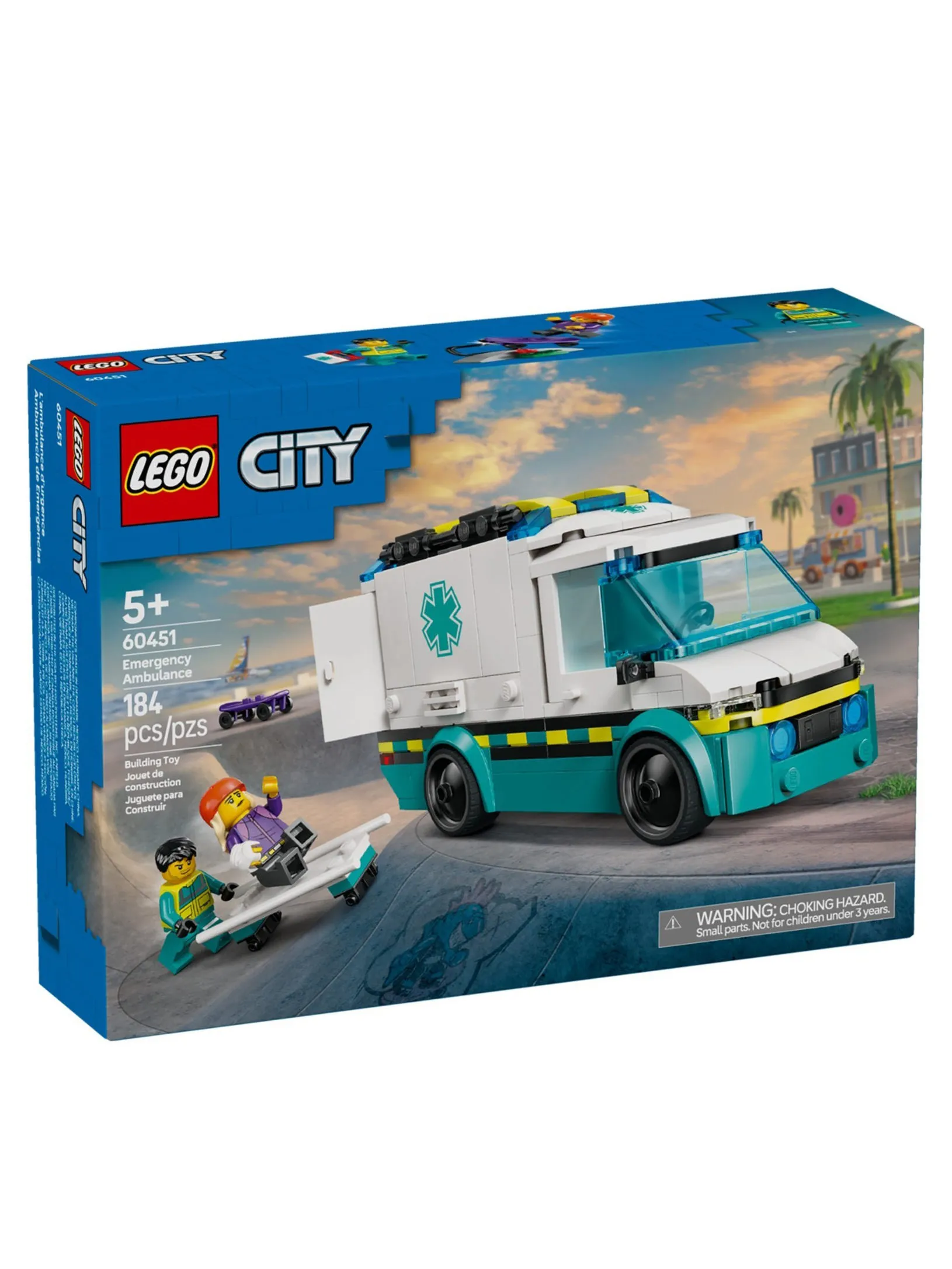 Конструктор LEGO City Скорая помощь 60451 184 дет. - фото 8