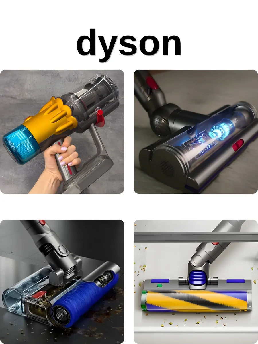 Беспроводной моющий пылесос Dyson v15s CASTLELADY Detect Submarine вертикальный - фото 10
