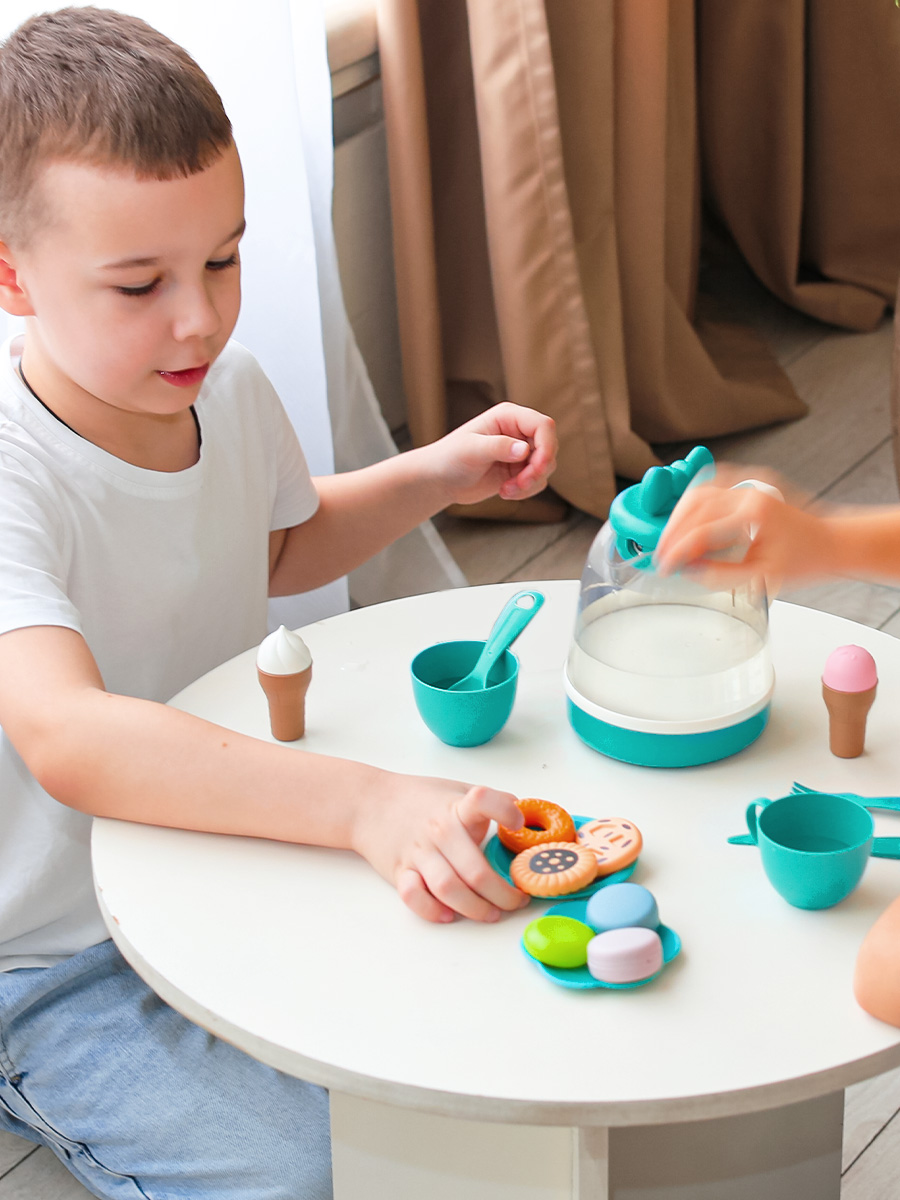 Игрушка SHARKTOYS чайник, посуда, продукты 16 предм. - фото 9