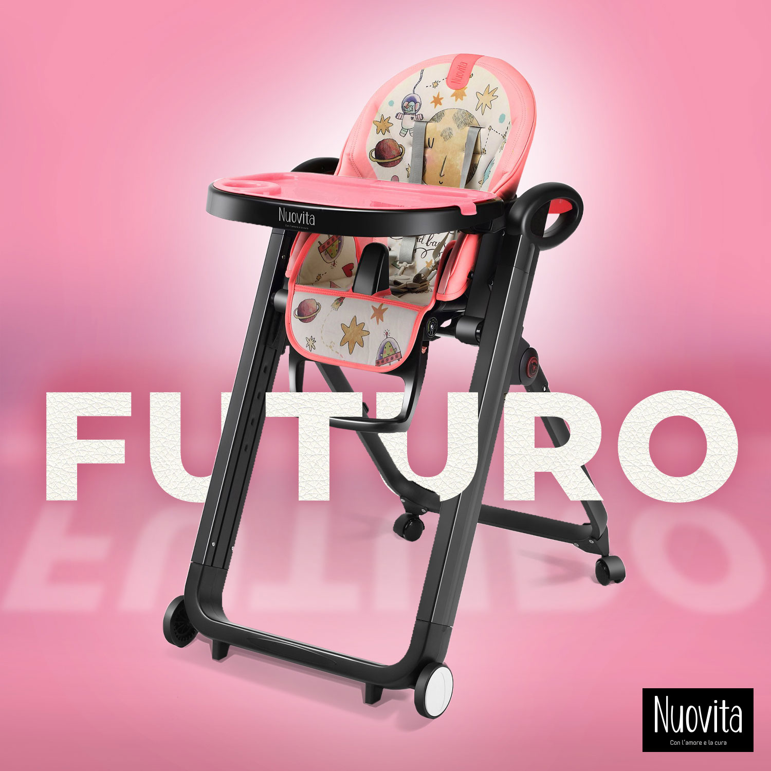 Стульчик для кормления Nuovita Futuro Nero многоцветный - фото 2