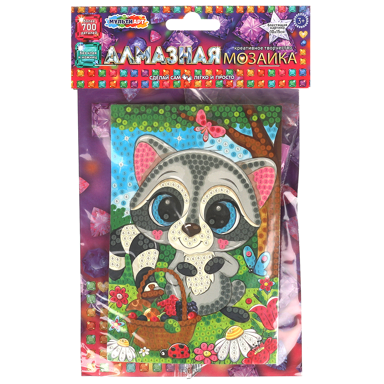 Алмазная мозаика Multiart Енотик - фото 1