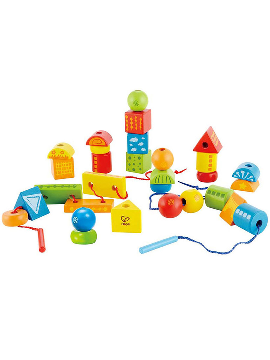 Игрушка Hape шнуровка Бусы шнуровка - фото 4