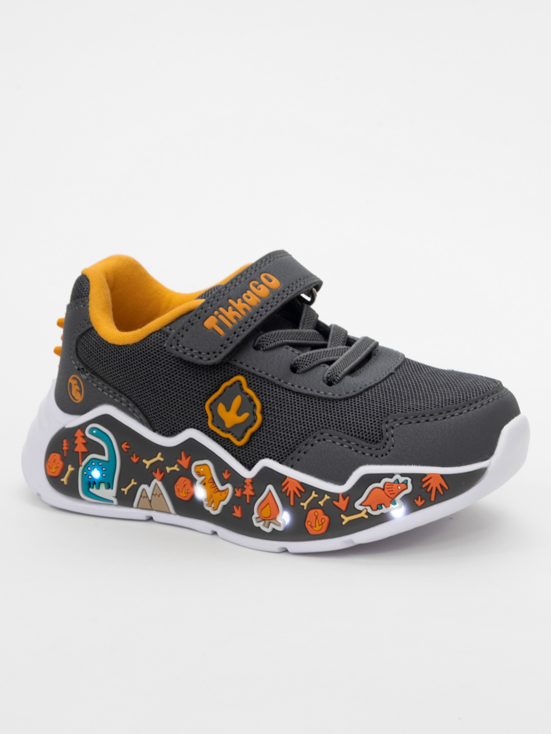 Кроссовки TikkaGo 1D10_41204_grey-orange - фото 4