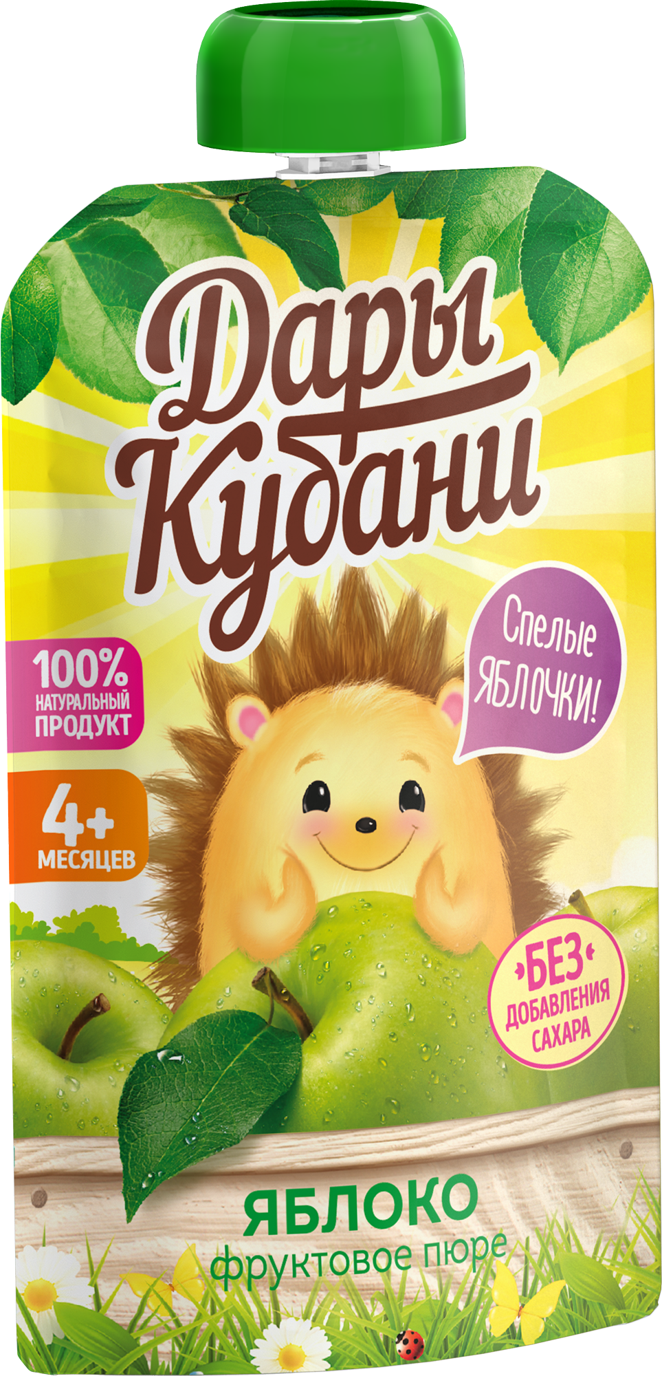 Пюре фруктовое Дары Кубани Яблоко без сахара 90 г по 12 шт - фото 4