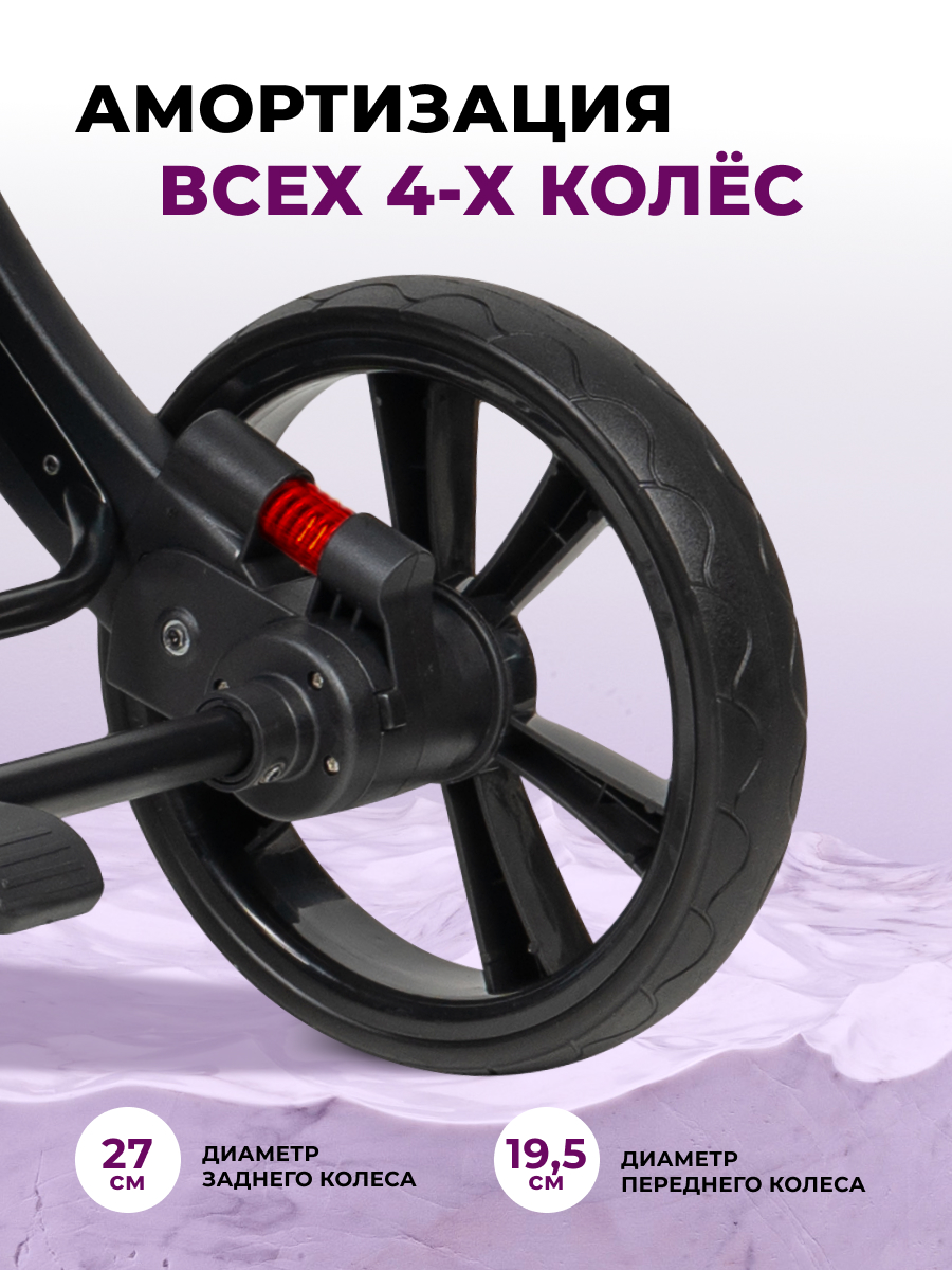 Коляска трансформер Aimile Original New Black черный - фото 12