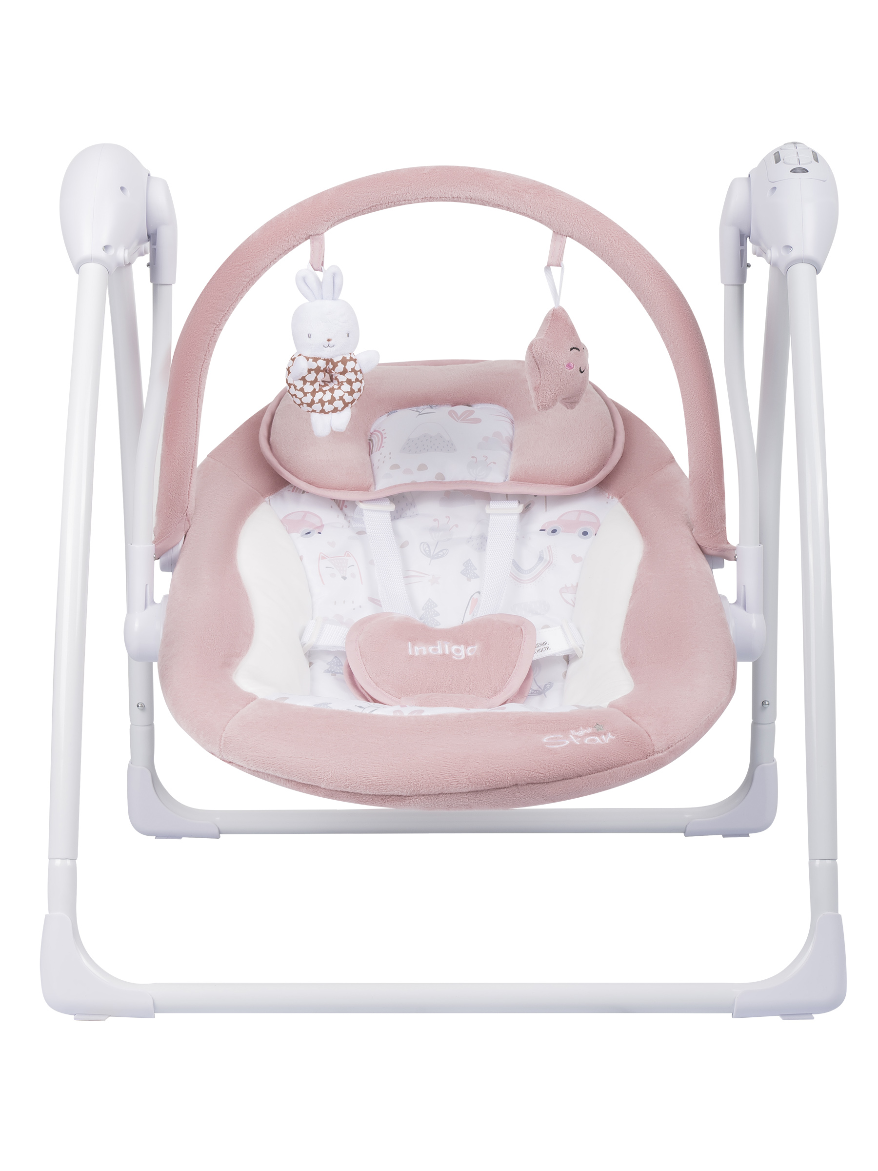 Качели Indigo Star light розовый - фото 14