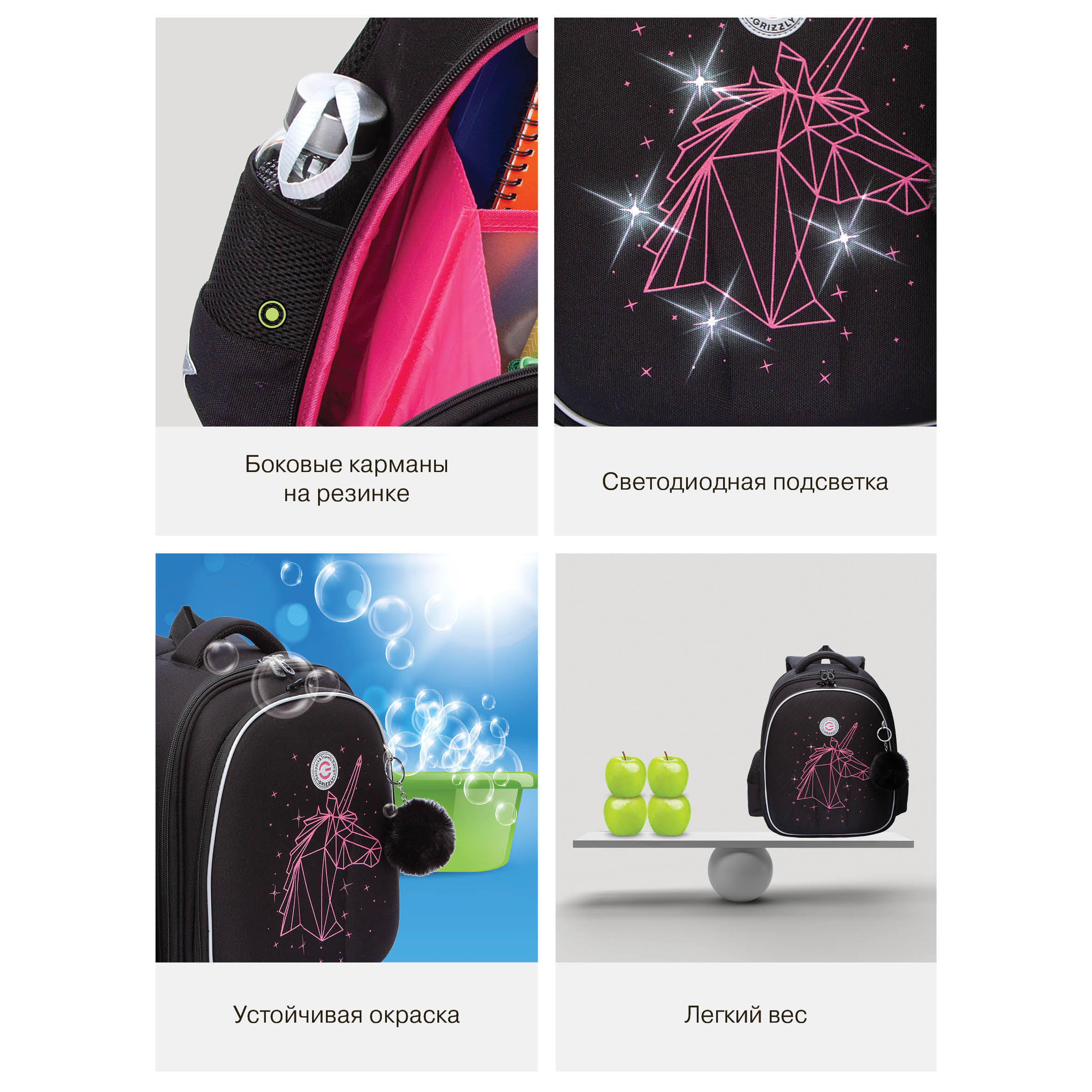 Ранец Grizzly для девочки - фото 15
