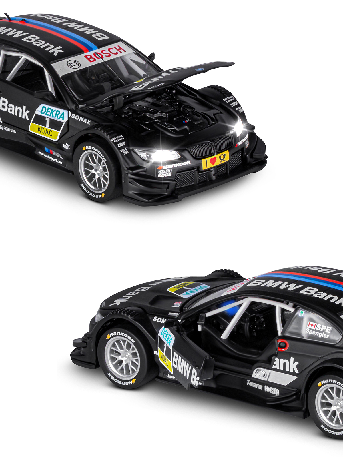 Автомобиль АВТОпанорама BMW M3 DTM 1:32 JB1251316 - фото 9