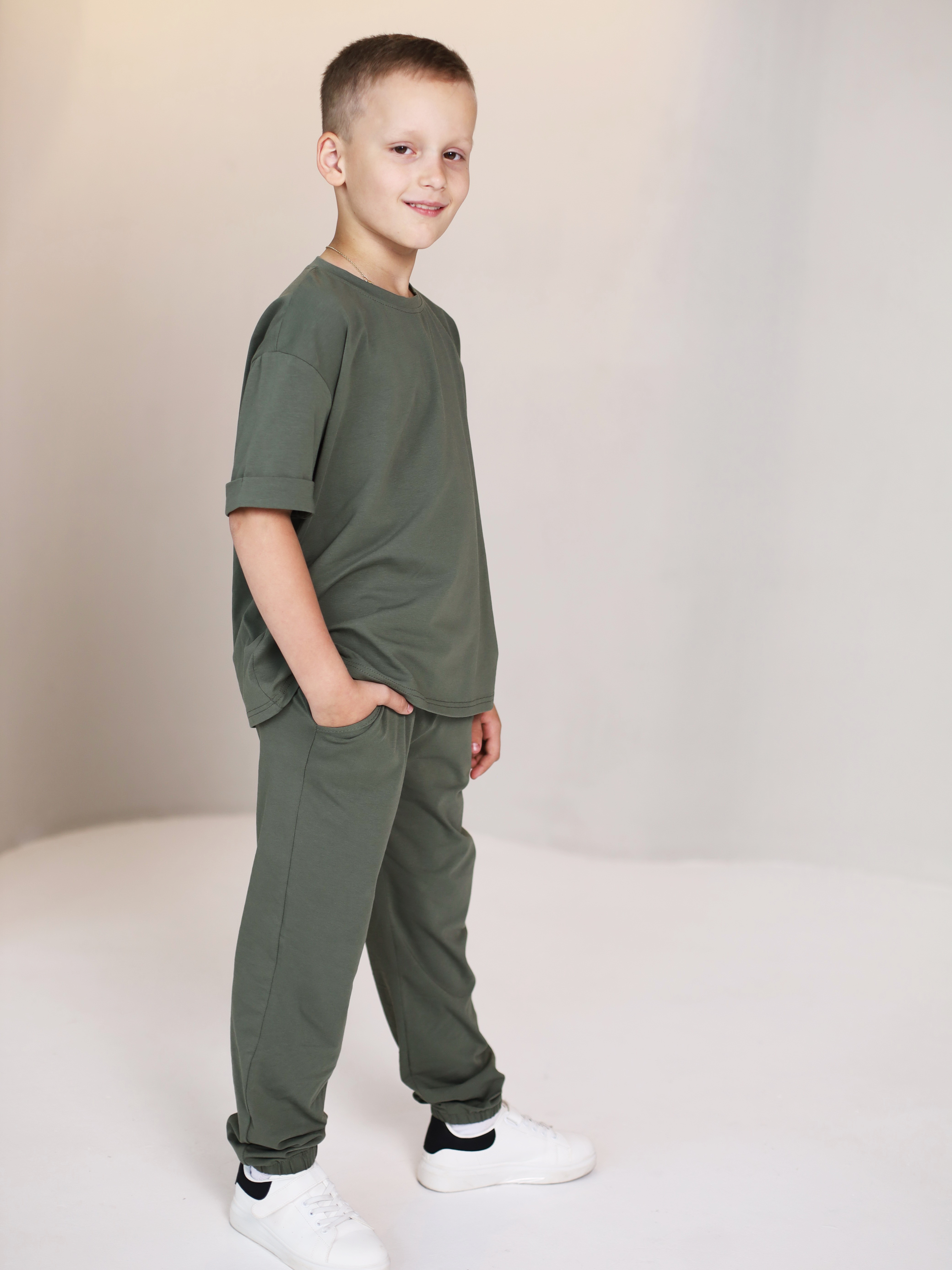 Костюм Агапэ 8017_хаки - фото 4