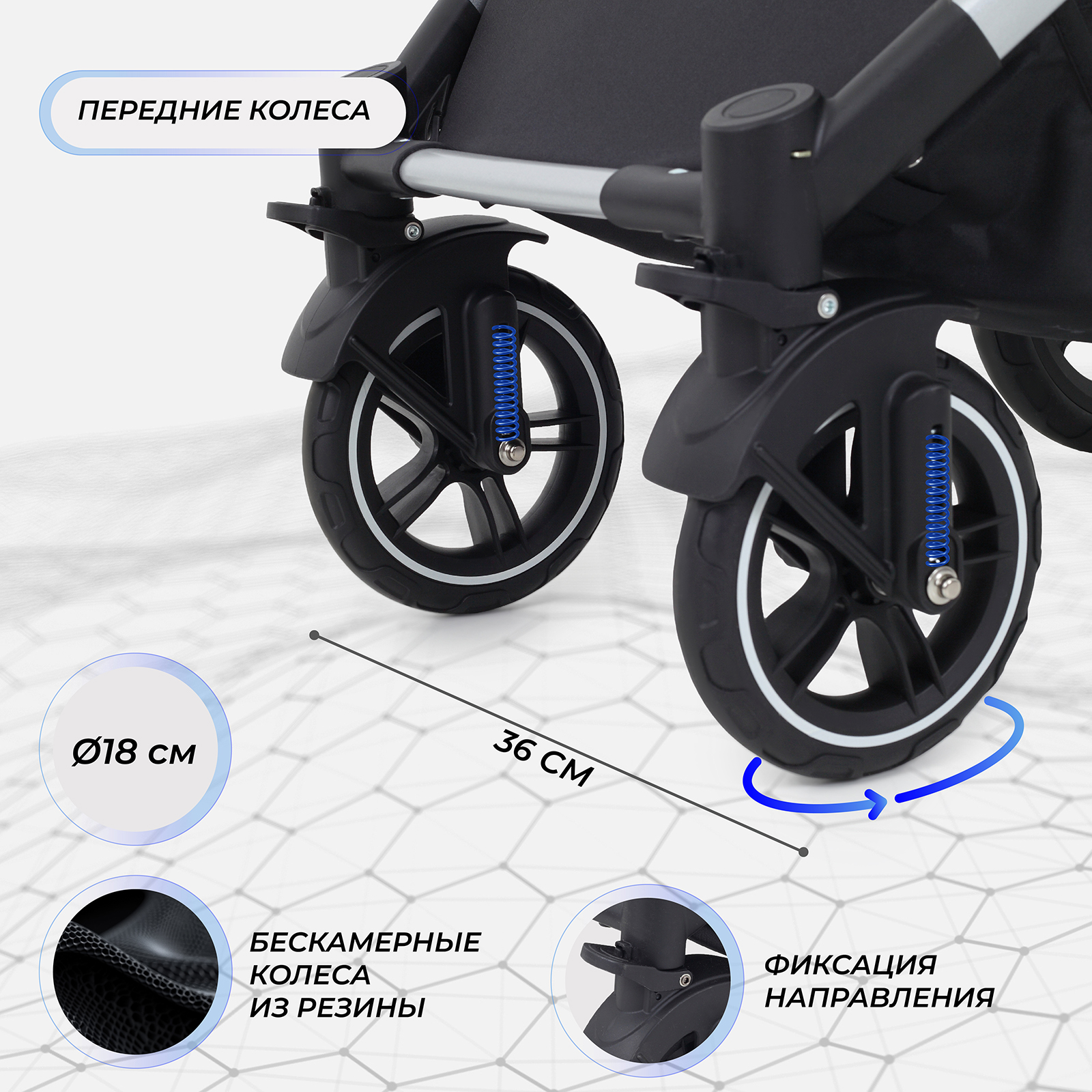 Коляска трансформер MOWbaby Jasper 3в1, silver grey серый - фото 11