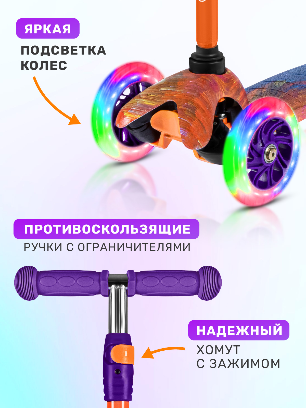 Самокат CITYRIDE трехколесный - фото 2