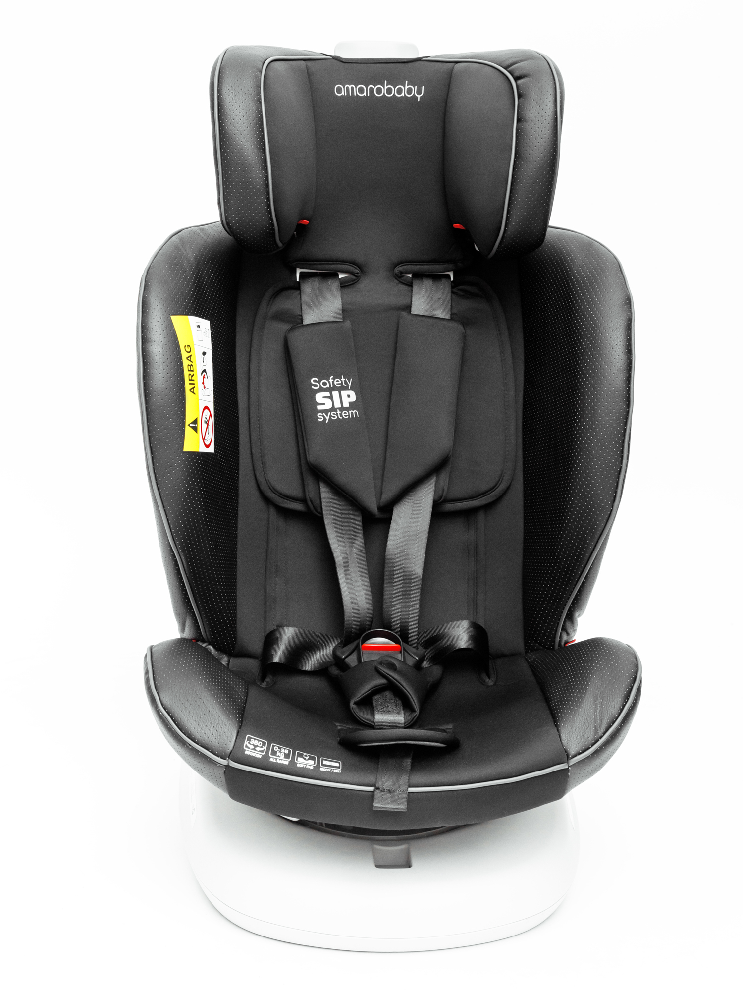 Автокресло Amarobaby Champion Isofix 0+/1/2/3 (0-36 кг) черный - фото 26