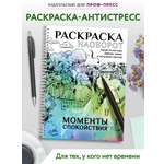 Раскраска-антистресс Проф-Пресс Моменты спокойствия