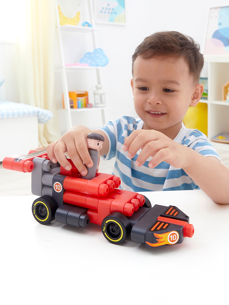 Конструктор Hape Гоночный автомобиль 31 дет. - фото 3