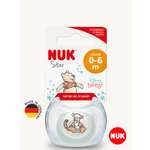 Пустышка Nuk силикон ортодонтическая от 0 мес. 1 шт.