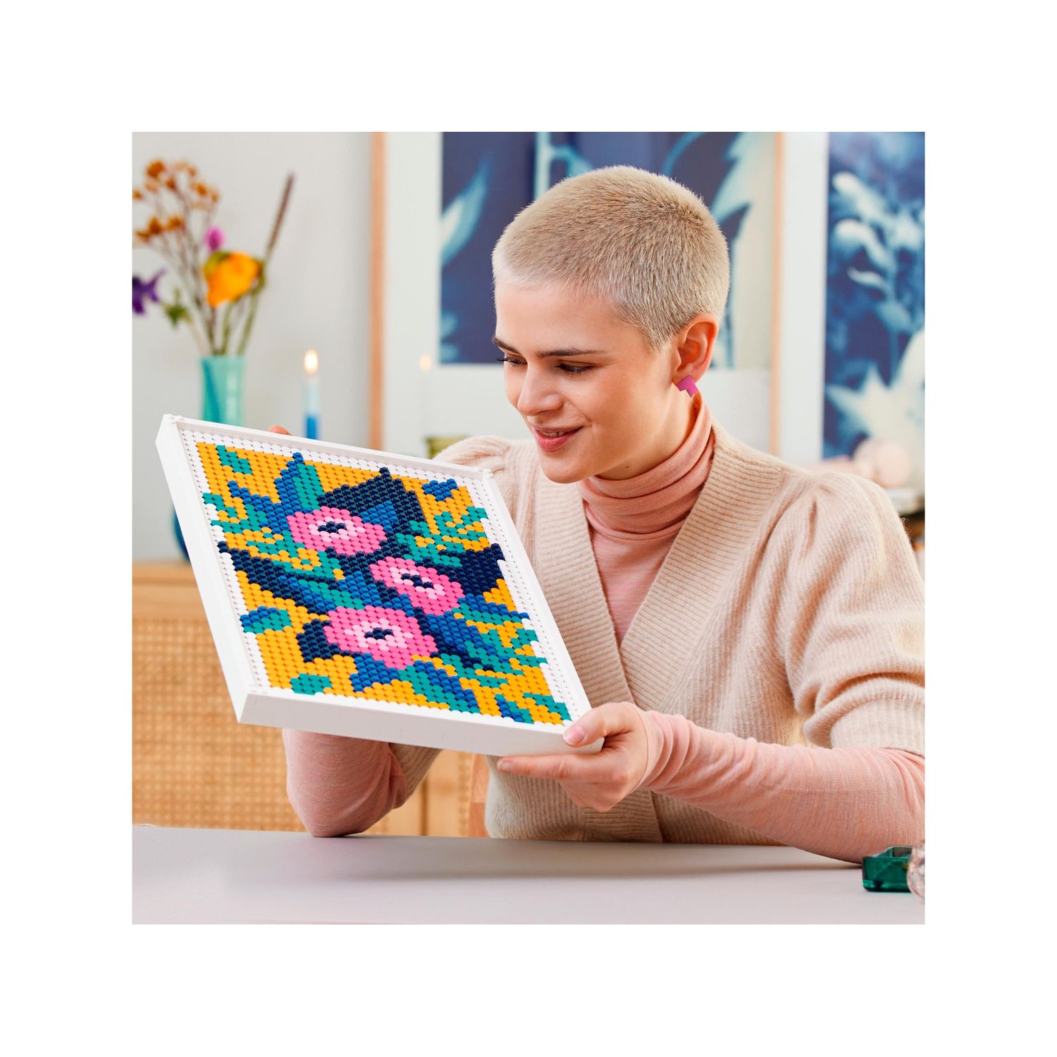 Конструктор LEGO Art Цветочный арт 2870 дет. - фото 8