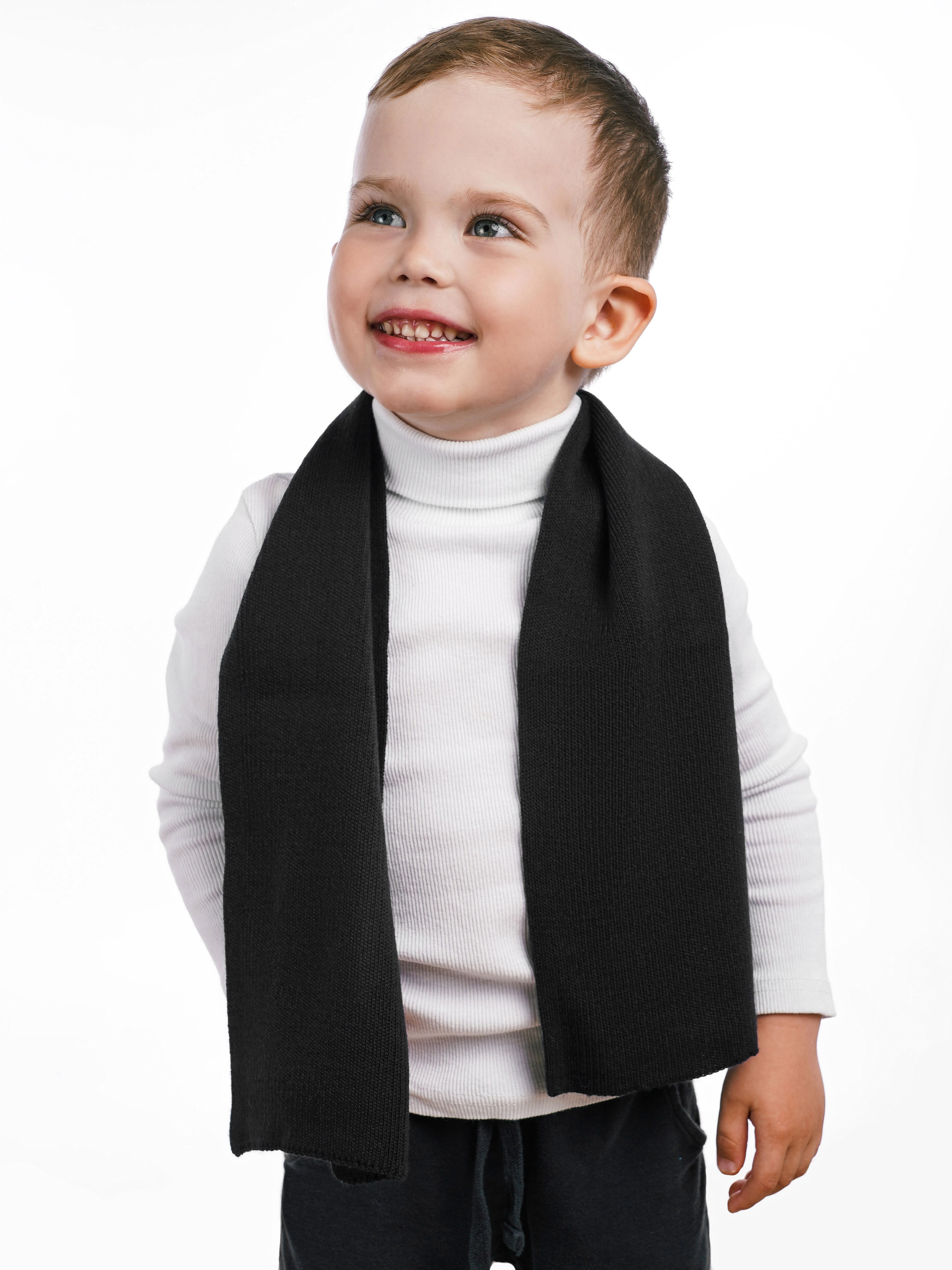 Шарф ПриКиндер U-W_232829 Цвет: Черный - фото 2