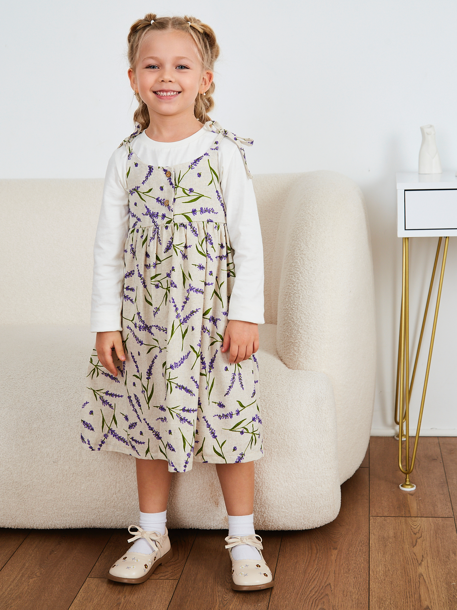 Сарафан MOUN сарафан_девочки_лаванда - фото 17
