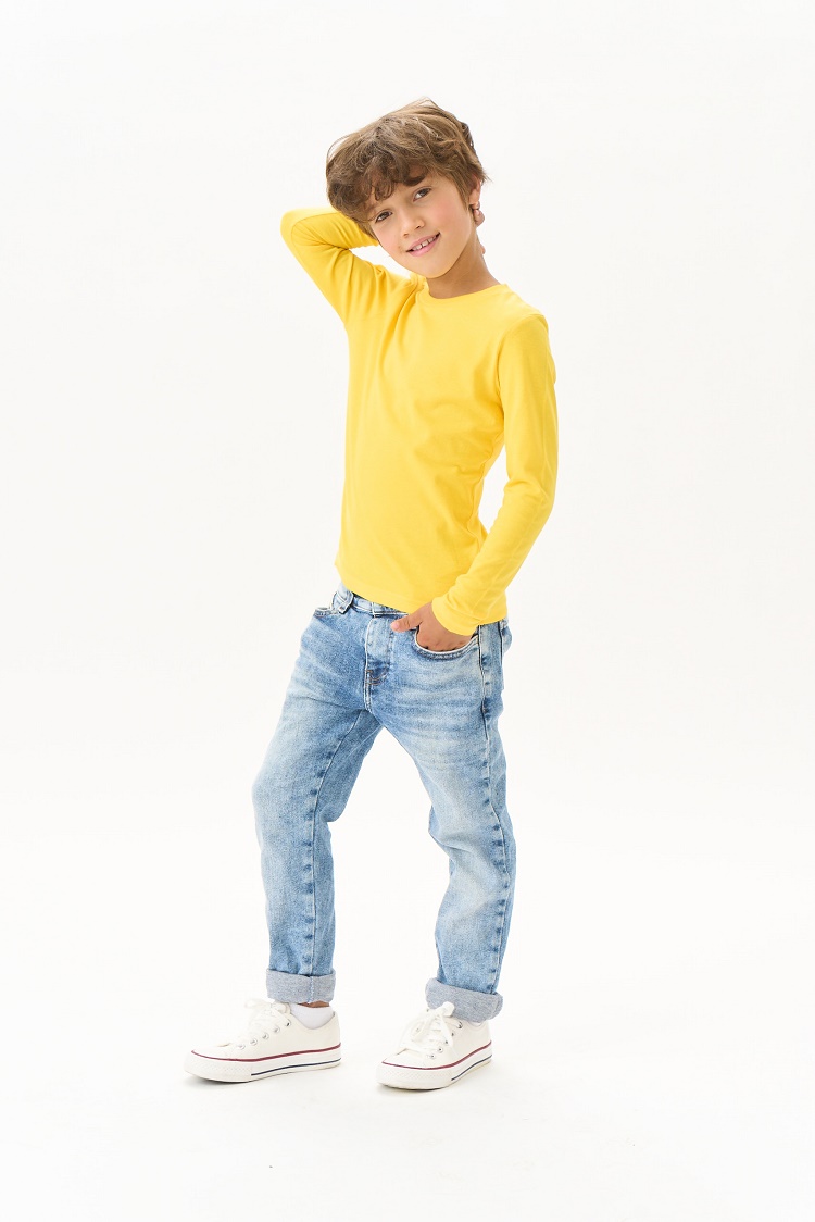 Лонгслив UZCOTTON K-L/Тем.желтый - фото 8