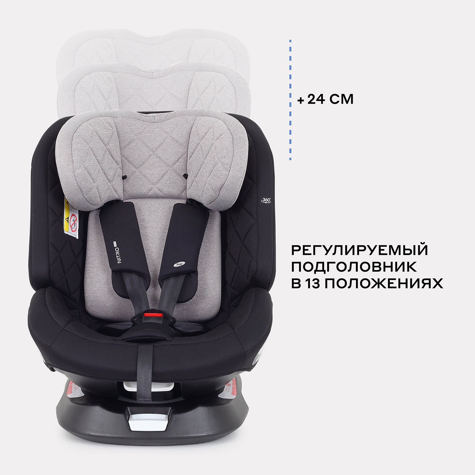 Автокресло Rant Nitro Plus isofix Isofix 0+/1/2/3 (0-36 кг) бежевый - фото 7
