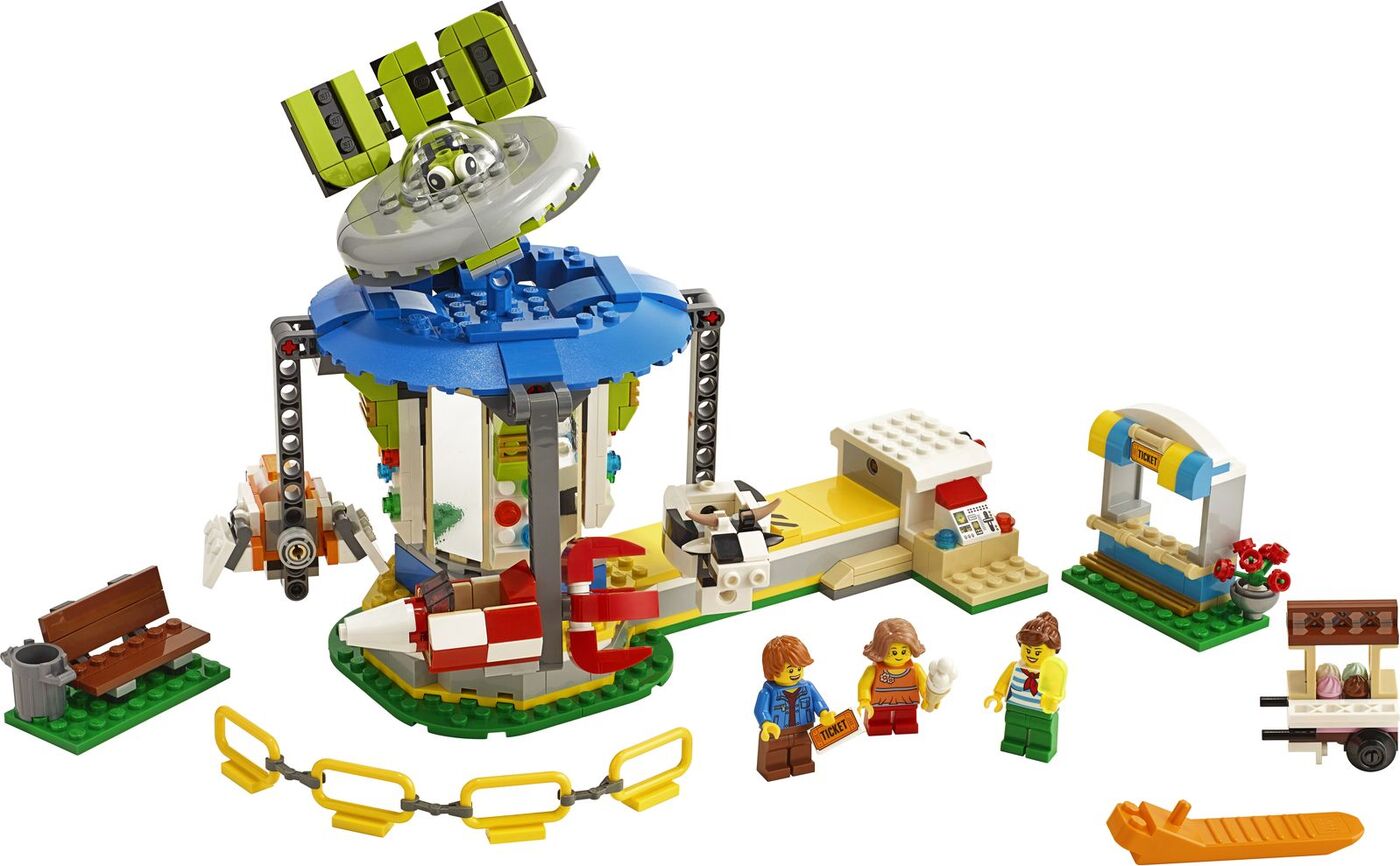 Конструктор LEGO Creator Ярмарочная карусель 595 дет. - фото 8