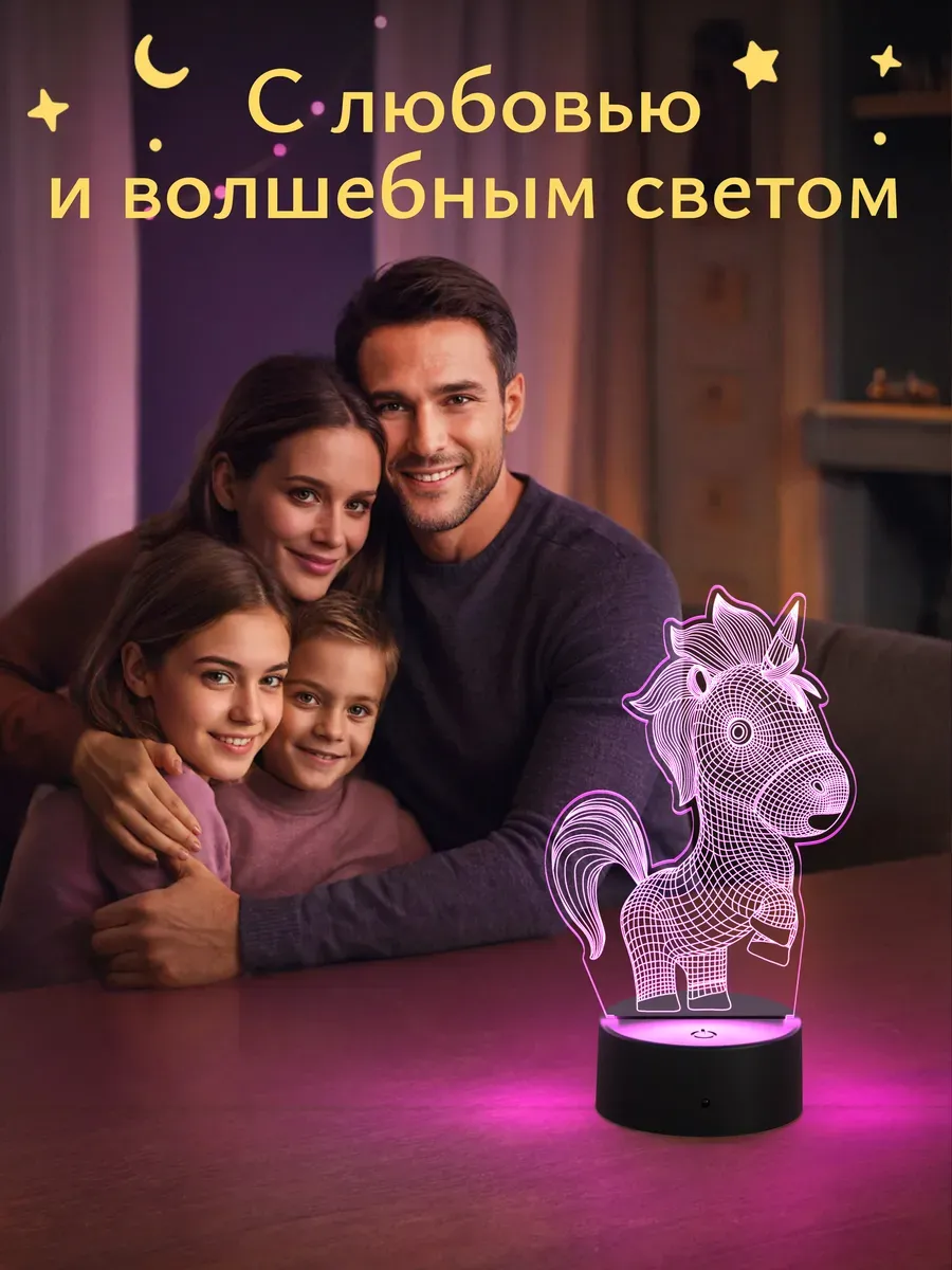 Ночник Светофей Единорог - фото 6