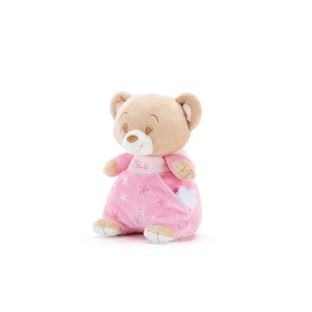 Мягкая игрушка Мишка в розовом 18см