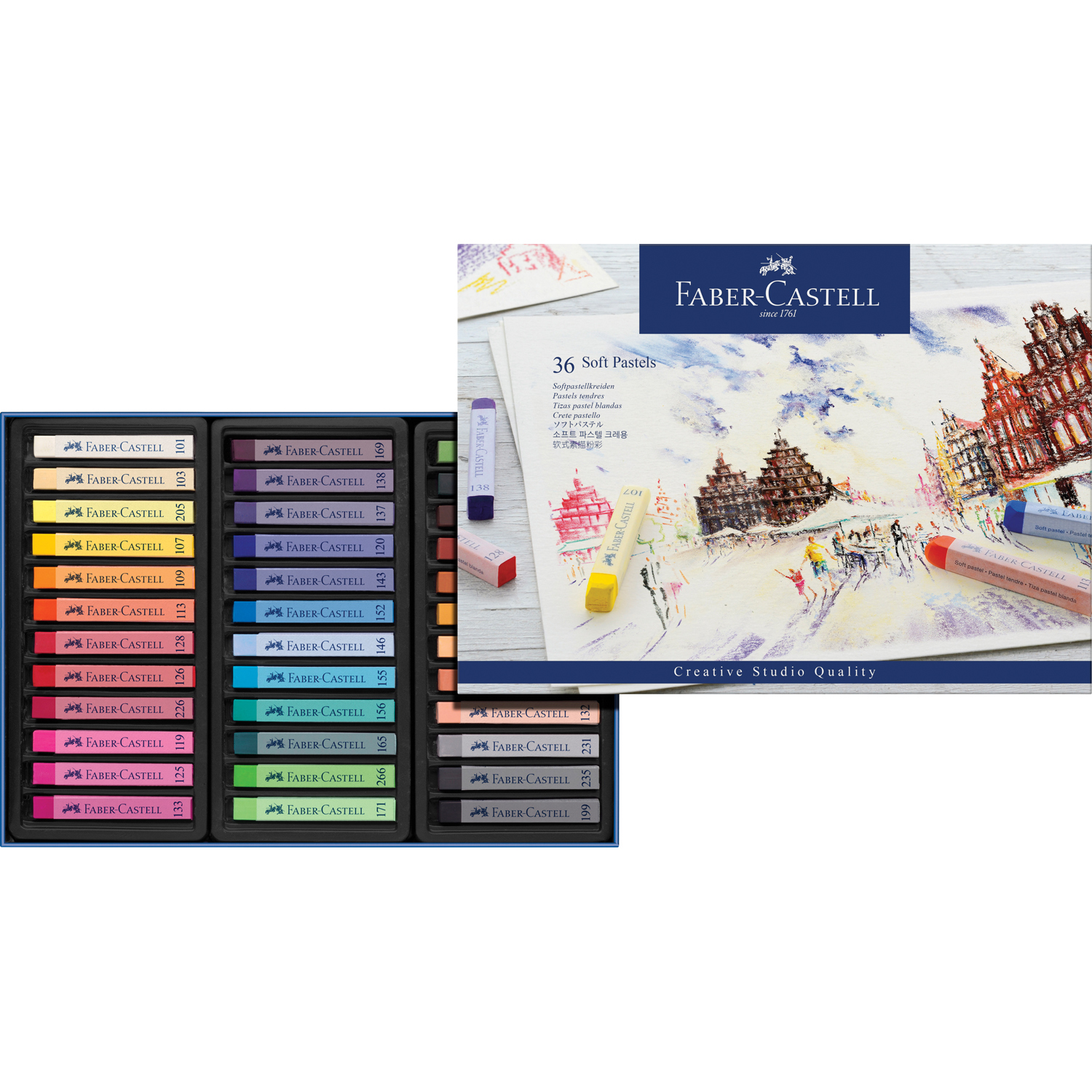 Пастель художественная сухая Faber Castell 36 шт. - фото 2