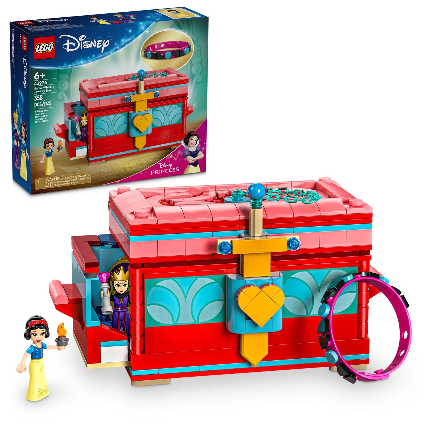 Изображение товара Конструктор LEGO Disney 43276 Шкатулка для драгоценностей Белоснежки Изображение товара Конструктор LEGO Disney 43276 Шкатулка для драгоценностей Белоснежки