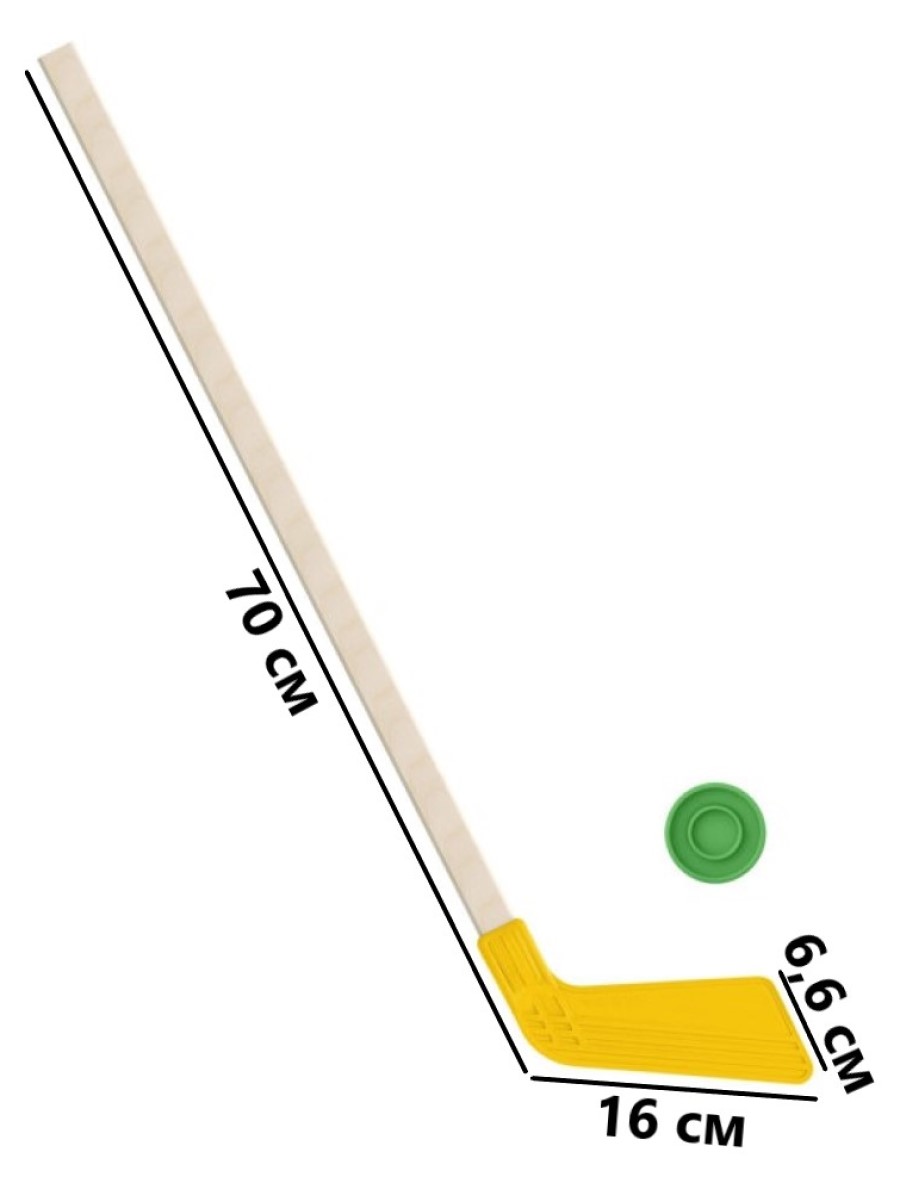 Набор для хоккея Задира клюшка детская + шайба - фото 1