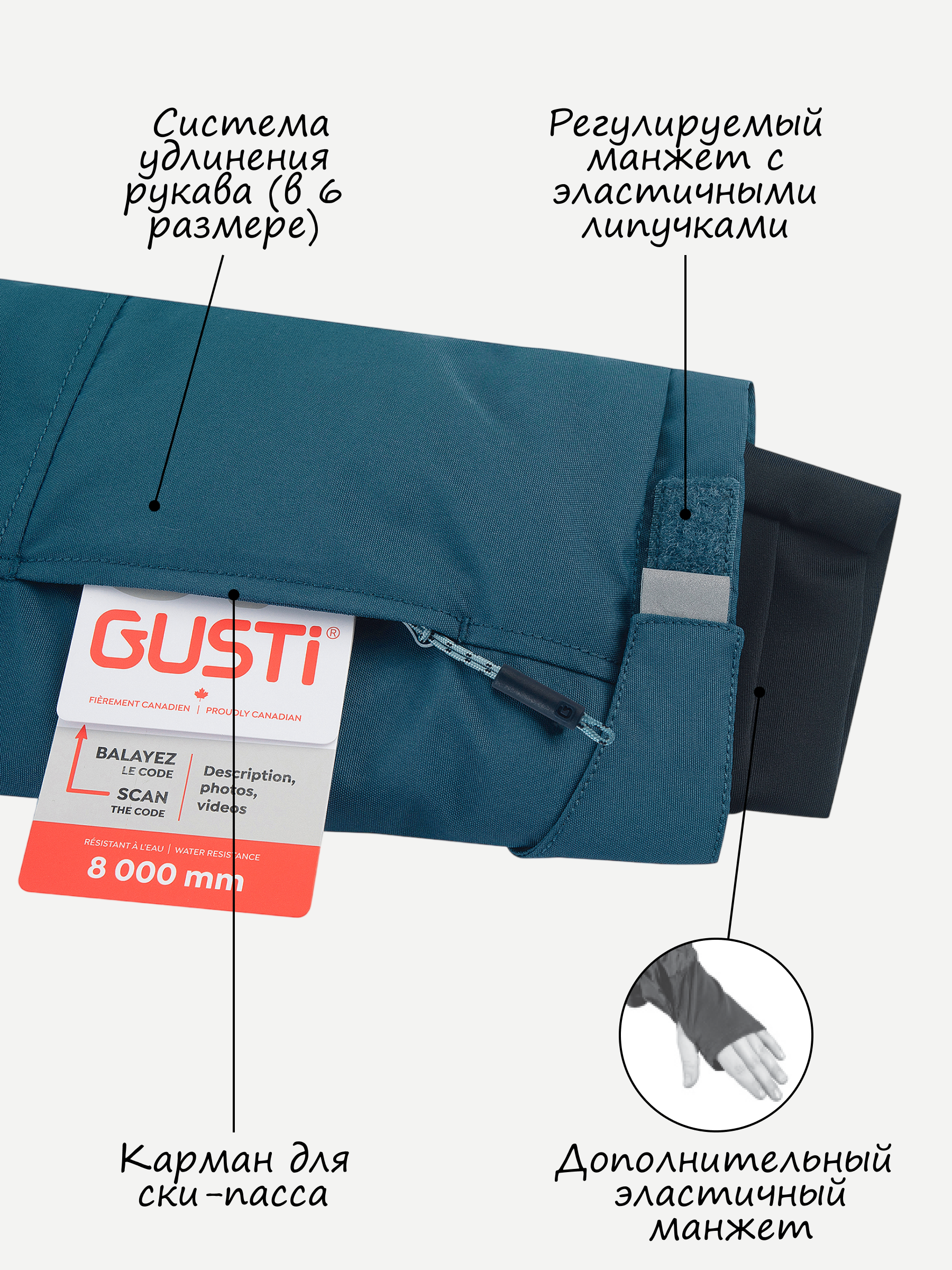 Парка GUSTI GW6BJ538-INK - фото 5