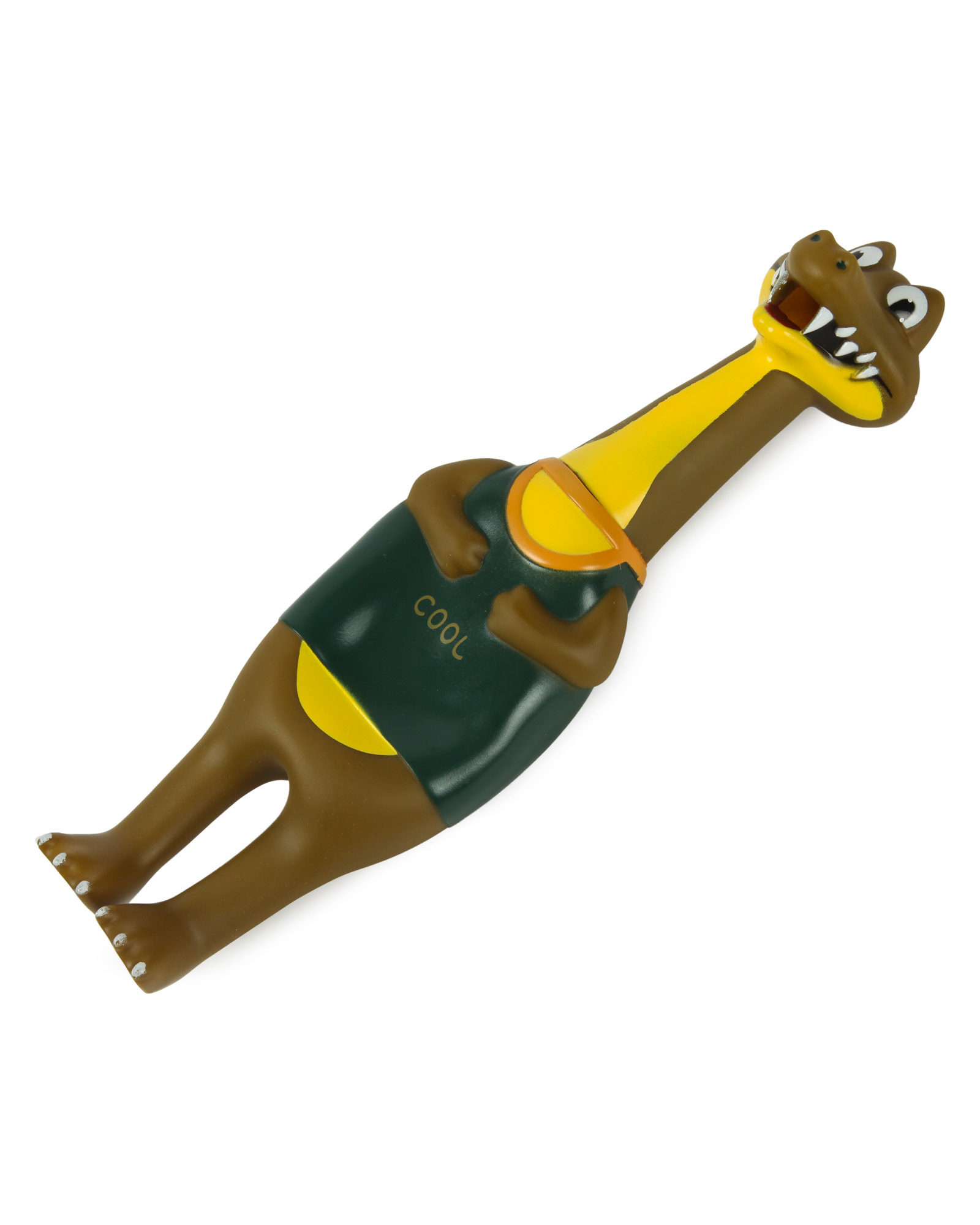 Игрушка для собак Barbaks Крокодил Фома виниловый с пищалкой 32.5см - фото 3