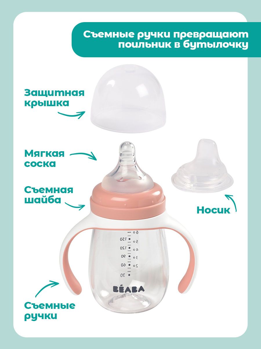 Поильник BEABA 210 мл - фото 6