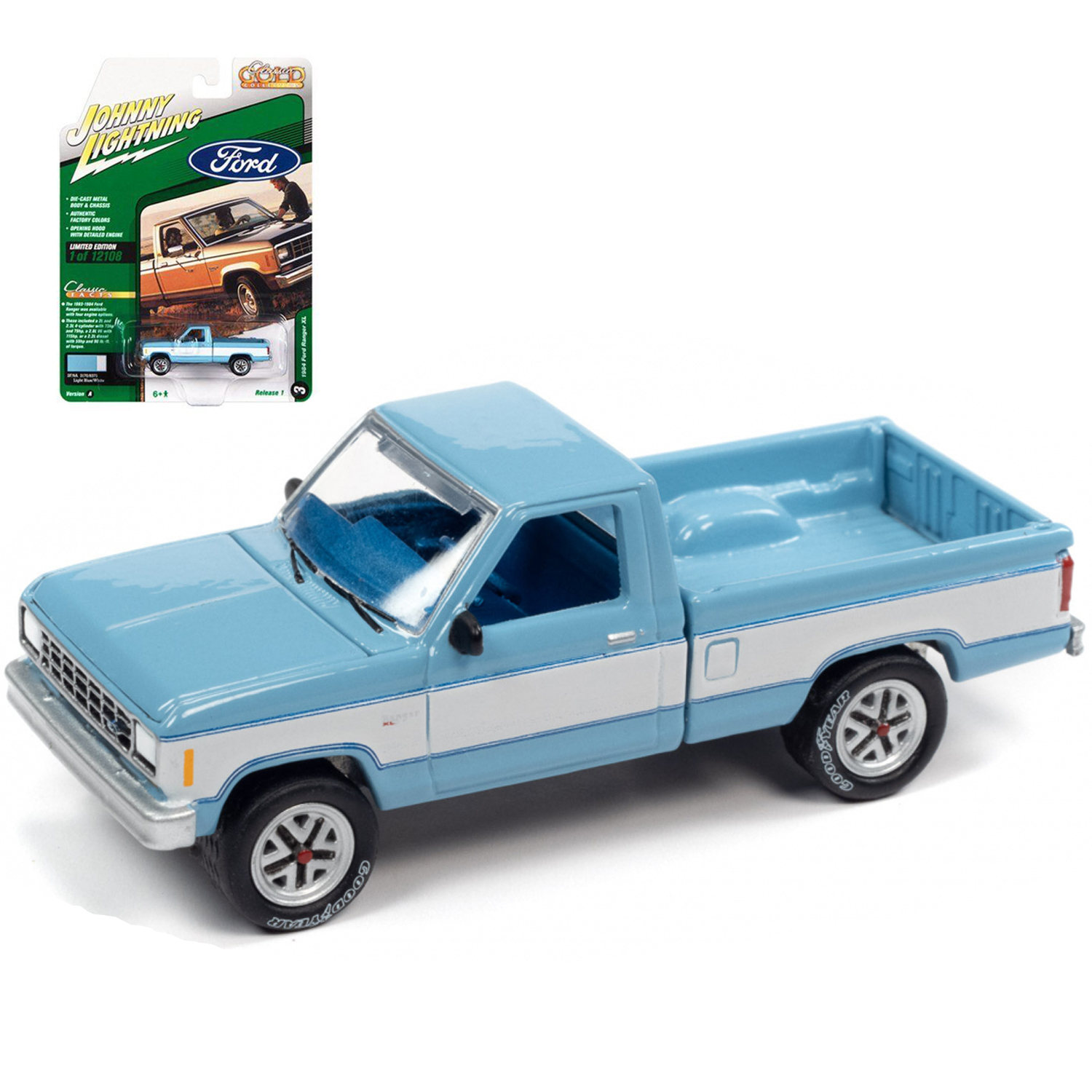 Автомобиль Johnny Lightning 1984 Ford Ranger XL 1:64 JLCG028A-R1-N3 - фото 1