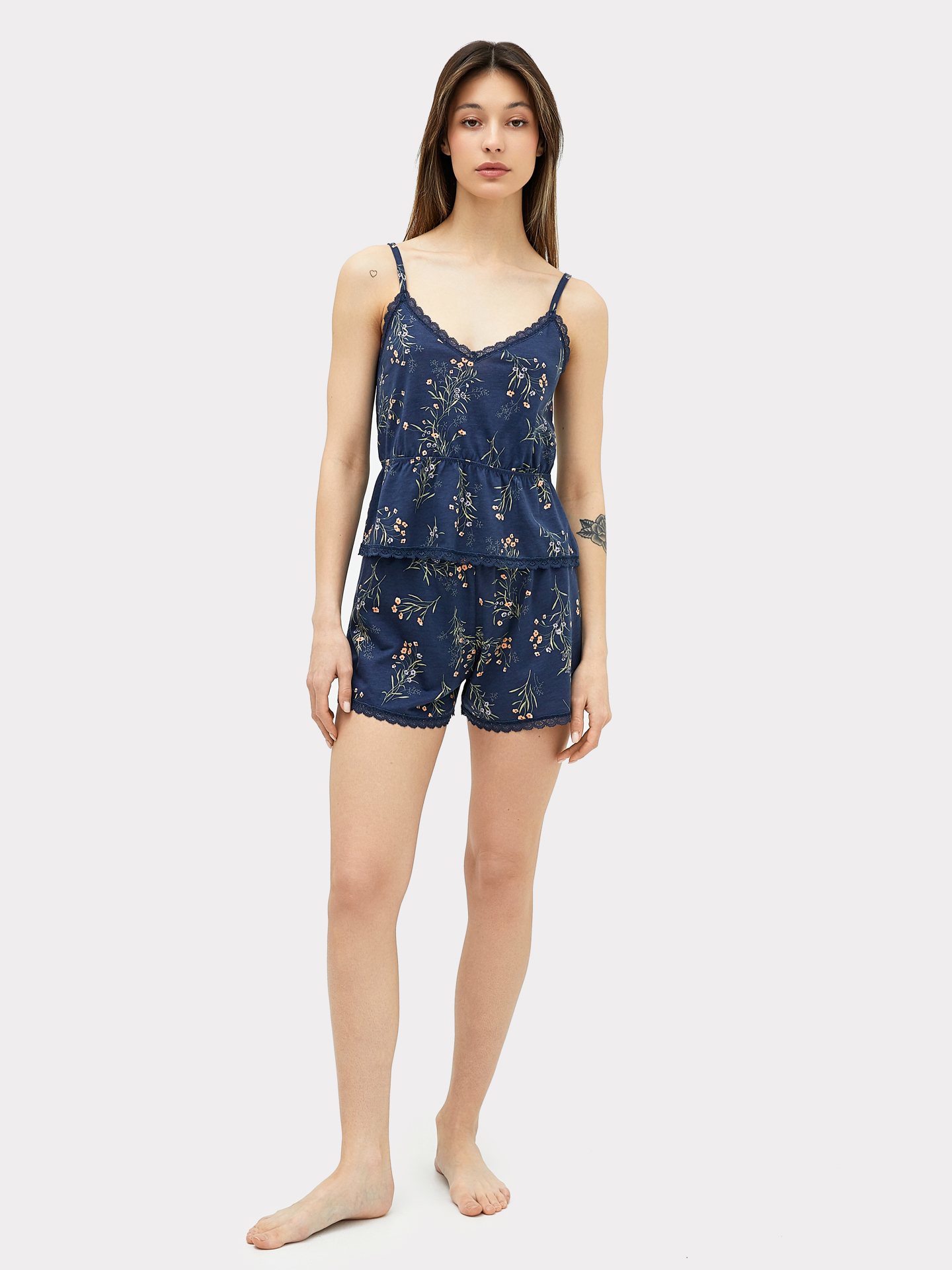 Пижама Mark Formelle (Марк Формэль) 562320/1/полевые цветы на т.синем - фото 5