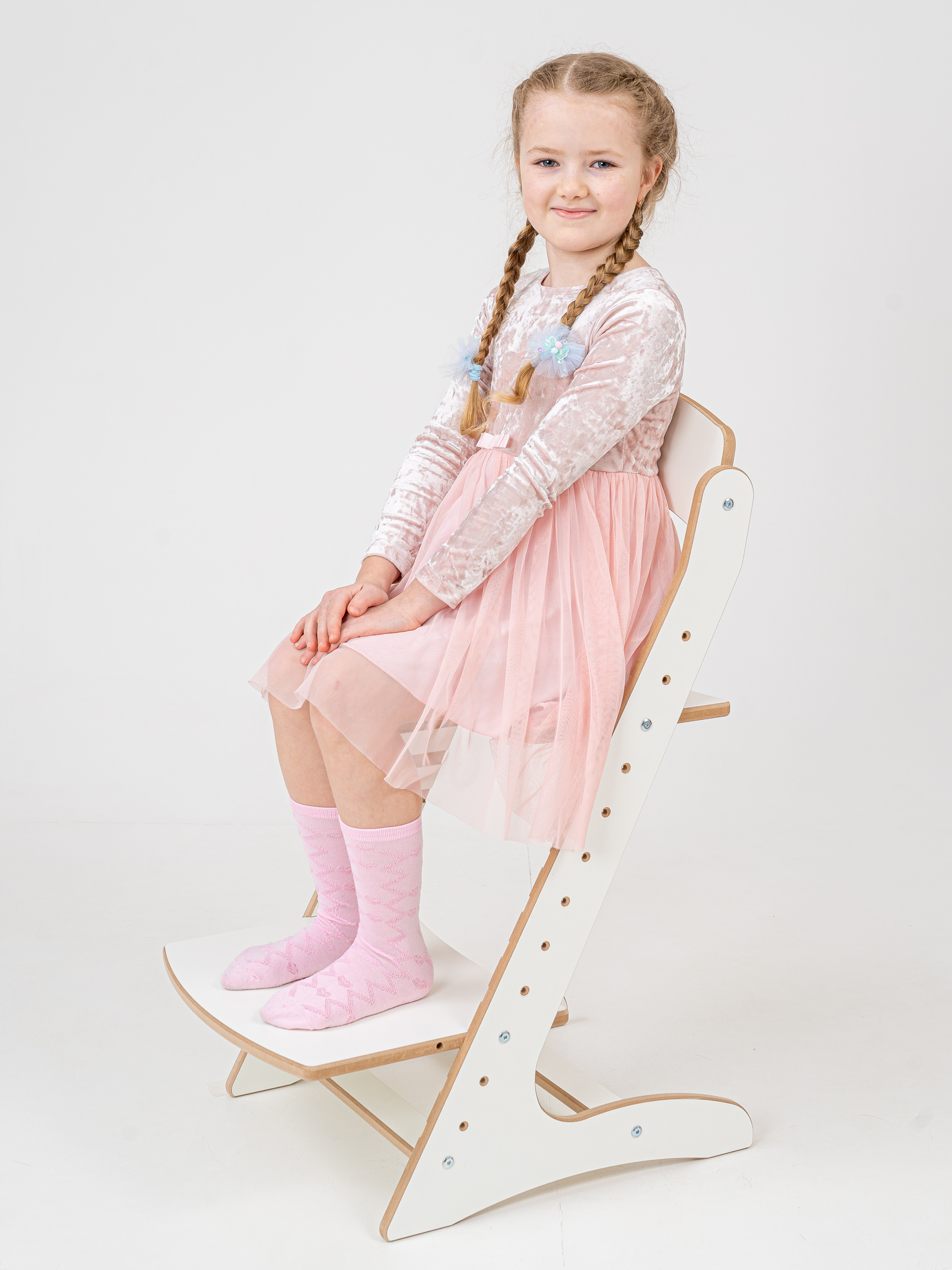 Детский стул растущий Babystul с подушкой школьный конфетки - фото 9