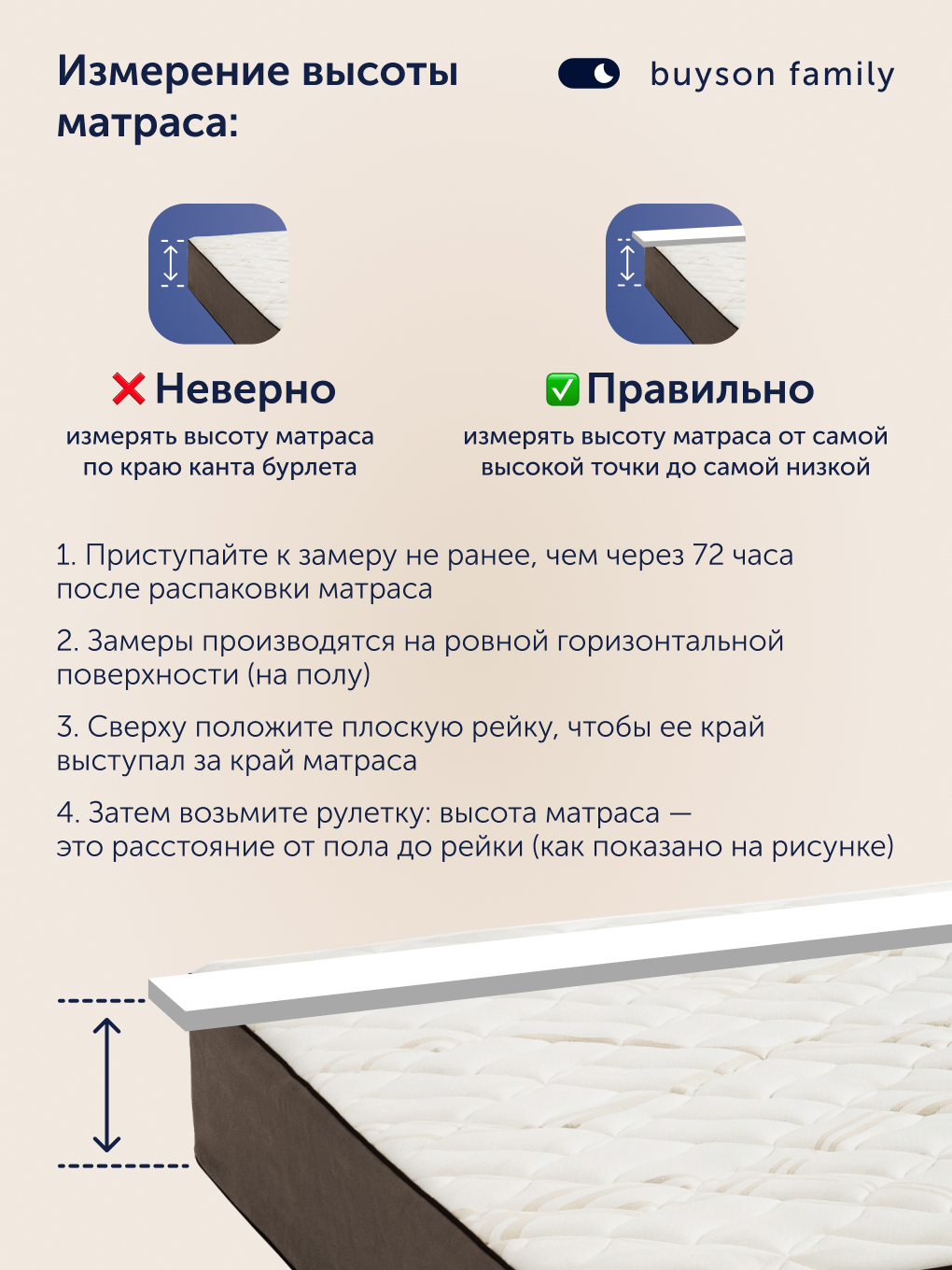 Матрас buyson BuyRoyal 160х200 - фото 14