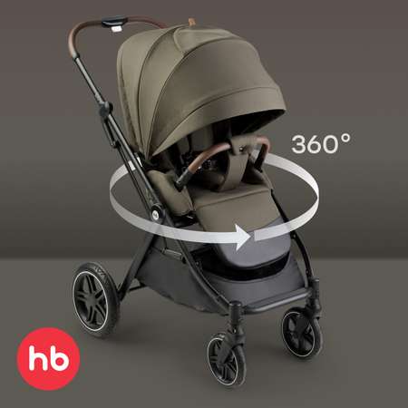 Коляска прогулочная Happy Baby Luna 360 хаки